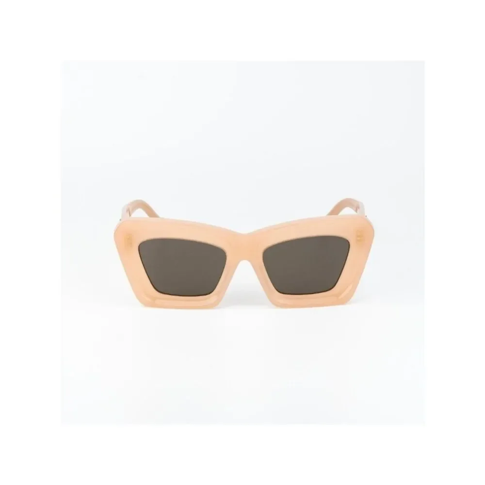 Loewe Women Sunglasses Nude Pink Brown Cat Eye LW40145F 72E NEW AUTHENTIC